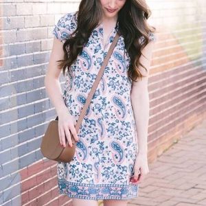 Madewell Flora Paisley Silk Tunic Dress
